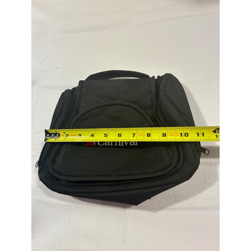 Carnival Cruise Line Hanging Toiletry Bag Black Travel Organizer Makeup Case - Picture 2 of 6
